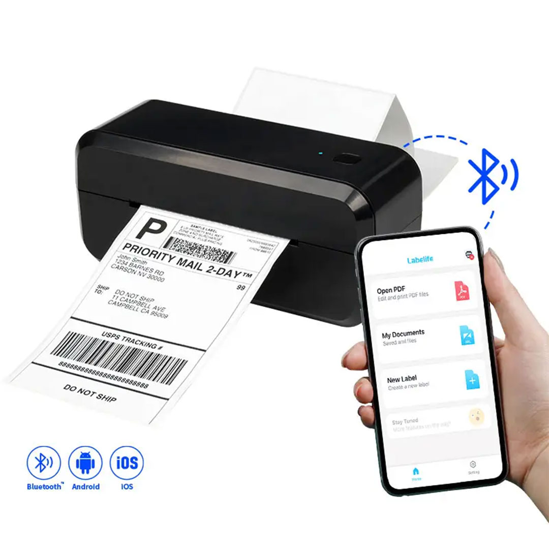 Label printer with bluetooth 